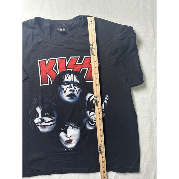 Kiss T-Shirt Xl Black Vintage Rock Of The T Band Graphic Tee 90s Rock Metal - Picture 4 of 6
